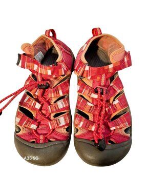 Keen Newport H2 sandals for children Waterproof Red Strappy Hiking Size 5 US